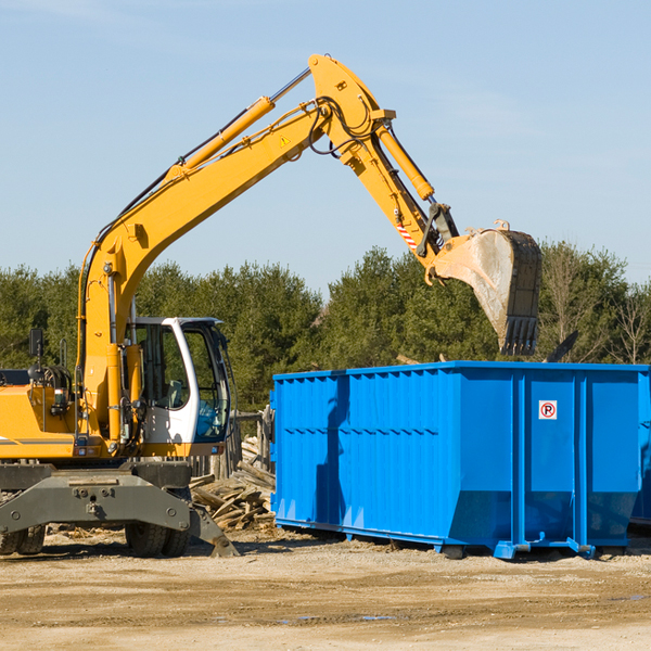 how does a residential dumpster rental service work in Alloy WV